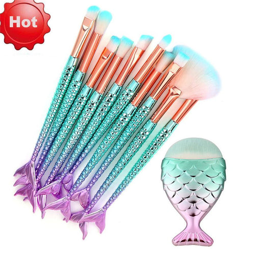 Mermaid MakeUp Brushes Set