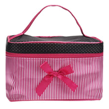 Bow & Stripe Cosmetic Bag Organizer
